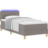  Krevet s kutijom i madracem &amp LED taupe 100x200 cm tkanina | shoptok.hr