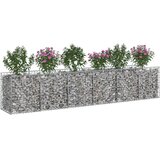  Gabionski uzdignuti krevet 2 pcs Srebrno 300 x 50 x 60 cm | shoptok.hr