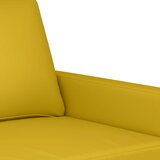  2-dijelni set sofa s jastucima žuti baršunasti | shoptok.hr