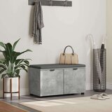  Klupa za hodnik s jastukom Betonski sivi 80 x 38 x 46 cm | shoptok.hr