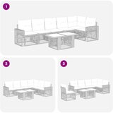  Sjedeća garnitura za vrt 7 kom. 6-Broj sjedala | shoptok.hr