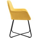  Jedilni stoli 4 kosi rumeno blagi | Shoptok.si