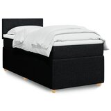 Maison Chic Box spring postelja - Vzmetna postelja z vzmetnico črna 90x200 cm blago SL17555, (21882030) | Shoptok.si