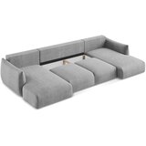 Makamii Svijetlo siva sklopiva kutna garnitura (u obliku slova "U") Leila – | shoptok.hr