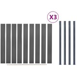  Set panela za ogradu sivi 526 x 186 cm WPC | shoptok.hr