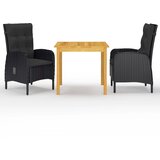  3-dijelni vrtni blagovaonski set crni | shoptok.hr