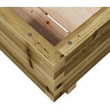  Vrtno cvetlično korito 40x40x26,5 cm impregnirana borovina | Shoptok.si