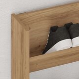 Zidni ormarić za cipele boja hrasta artisan 80x18x60 cm drveni | shoptok.hr