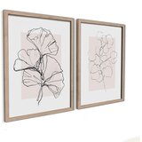 Styler Tiskane slike u setu 2 kom s okvirom 30x40 cm Floral Set – | shoptok.hr