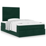  Okvir za krevet s madracima tamnozeleni 120x190 cm baršunasti | Eponuda.com