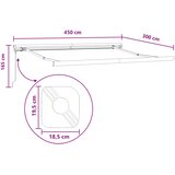  Povlačivi tende Svijetlo siva i bijela. 450 × 300 cm | shoptok.hr