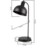  ONLI - Stona lampa ISTANBUL 1xE27/22W/230V 50 cm crna | Eponuda.com