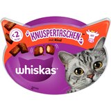  Varčno pakiranje Whiskas prigrizki - Hrustiljavi žepki govedina (8 x 60 g) | shoptok.hr