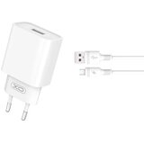 XO wall charger CE02D QC 3.0 18W 1x USB white + microUSB cable | Eponuda.ba