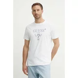 Guess Bombažna kratka majica moška, bela barva, M4YI05 I3Z14