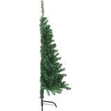  Umjetna polovica božićnog drvca sa stalkom zelena 120 cm PVC | shoptok.hr