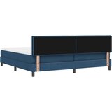  Postelja z vzmetnico z vzmetnico Modra 200 x 200 cm blago, (5000127926) | Shoptok.si