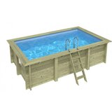  Drveni bazen AQUA 4,65x2,85 - V.1,24 m - sidrenje šarafanjem | shoptok.hr