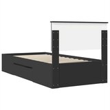  Krevetna konstrukcija Crna 80 x 200 cm Konstruirano drvo | shoptok.hr