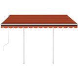  Automatska tenda na uvlačenje 3 x 2 5 m narančasto-smeđa | shoptok.hr