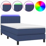  box spring s madracem LED plavi 80 x 200 cm od tkanine | shoptok.hr