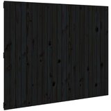 Stensko posteljno vzglavje črno 140x3x110 cm trdna borovina, (20738165) | Shoptok.si