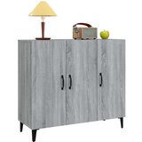 Komoda siva sonoma 90x34x80 cm konstruiran les, (20654187) | Shoptok.si