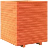 Furnova Vrtno cvetlično korito voščeno rjavo 60x60x72 cm trdna borovina, (21919903) | Shoptok.si
