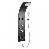 CAMARGUE pršni panel sylt 2.0 (steklo, črn, 6 masažnih šob) | Shoptok.si