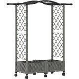  Povišeni krevet s mrežom i krovom Svjetlosiva 124 x 40 x 129 cm | Eponuda.com