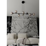  Visilica na sajli ROSSI 8xE14/10W/230V crna/siva | Eponuda.com