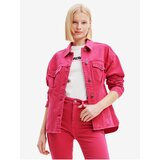 Desigual Dark pink Morgon Denim Jacket - Ladies Cene