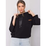 Fashion Hunters Black oversized cotton sweatshirt | shoptok.hr