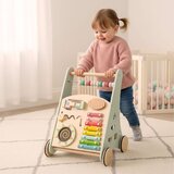  Drvena hodalica-guralica s računaljkom, plava | shoptok.hr