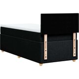 vidaXL Box spring postelja z vzmetnico črn 90x190 cm blago | Shoptok.si