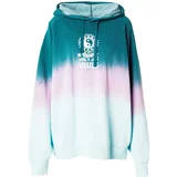 Vans Sweater majica 'PLANT & SOUL DIP OS PO' azur / petrol / roza / bijela