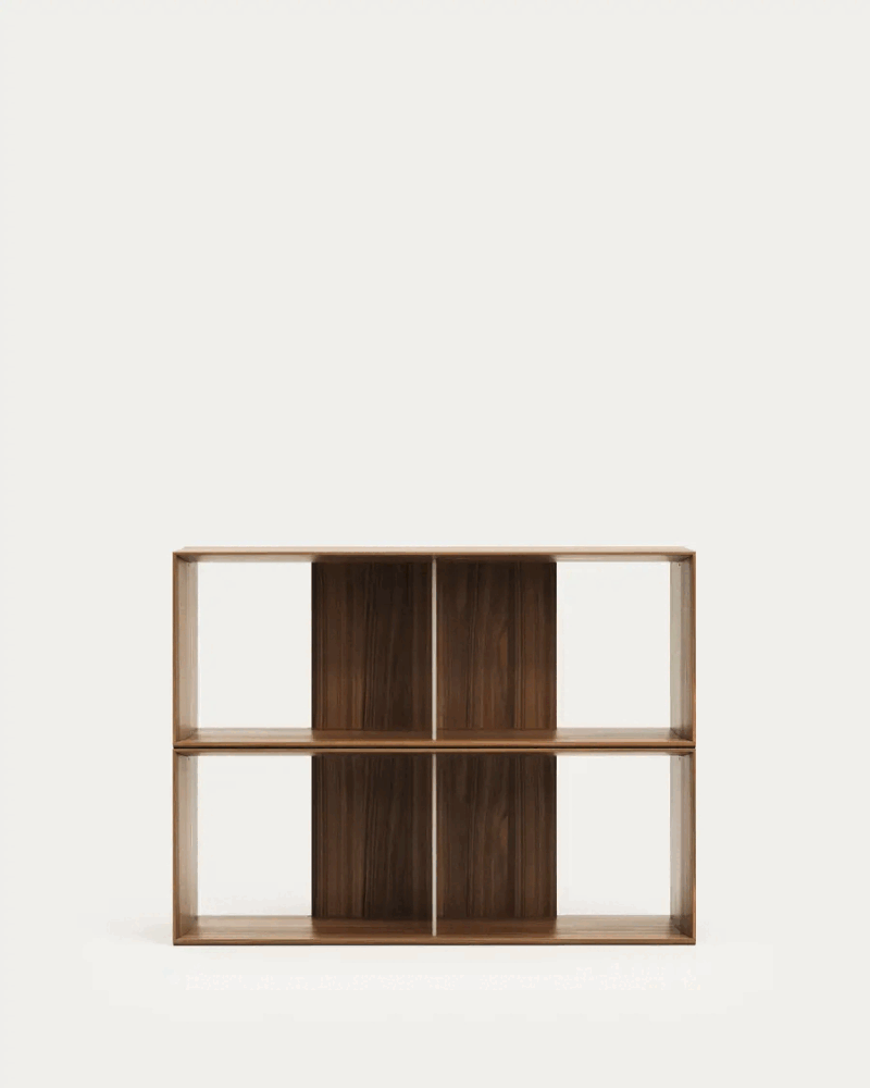Kave Home Modularni sustav polica 2 kom u dekoru oraha u prirodnoj boji 101x76 cm Litto – | shoptok.hr