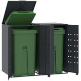 Spremište za 2 kante za otpad antracit 138x79x117 cm čelično | shoptok.hr