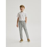 Reserved Elegantne karirane hlače - svijetlo siva | shoptok.hr