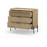 Marckeric Niska komoda u dekoru hrasta u prirodnoj boji 90x80 cm Inca – | shoptok.hr