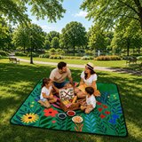  Deka za piknik 100 x 150 cm - šarena | Shoptok.si