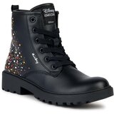 Geox Zimski škornji J Casey Girl J2620D 000BC C9240 M Black/Multicolor | Shoptok.si
