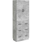 vidaXL Set ormara 2 kom. 66 x 34 5 x 87 cm Konstruirano drvo - Beton siva | shoptok.hr