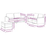  3-dijelni set sofa s jastucima boja cappuccina od umjetne kože | shoptok.hr