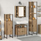 vidaXL 4-delni set kopalniškega pohištva Artisan Oak | Shoptok.si