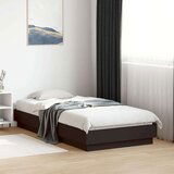 vidaXL Okvir za krevet crni 90 x 190 cm od konstruiranog drva | shoptok.hr