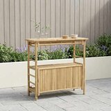 Vanjski bar stol s pohranom Prirodna 110 x 50 x 105 cm Bambus Cijene