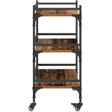 vidaXL Kuhinjski kolica Staro drvo 50 x 35 x 75.5 cm Konstruirano drvo | shoptok.hr