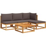  Vrtni set od 5 dijelova s jastucima, akacija i uže | shoptok.hr