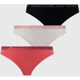 Tommy Hilfiger Tangice 3-pack rdeča barva